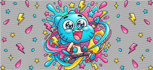 16oz Cartoon-T 2819